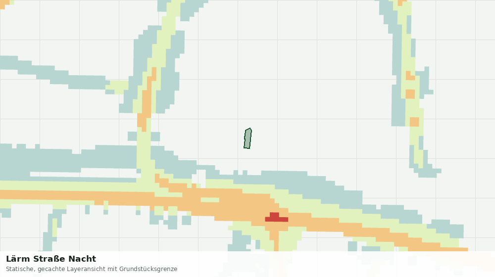 Statische Kartenansicht: Lärm Straße Nacht