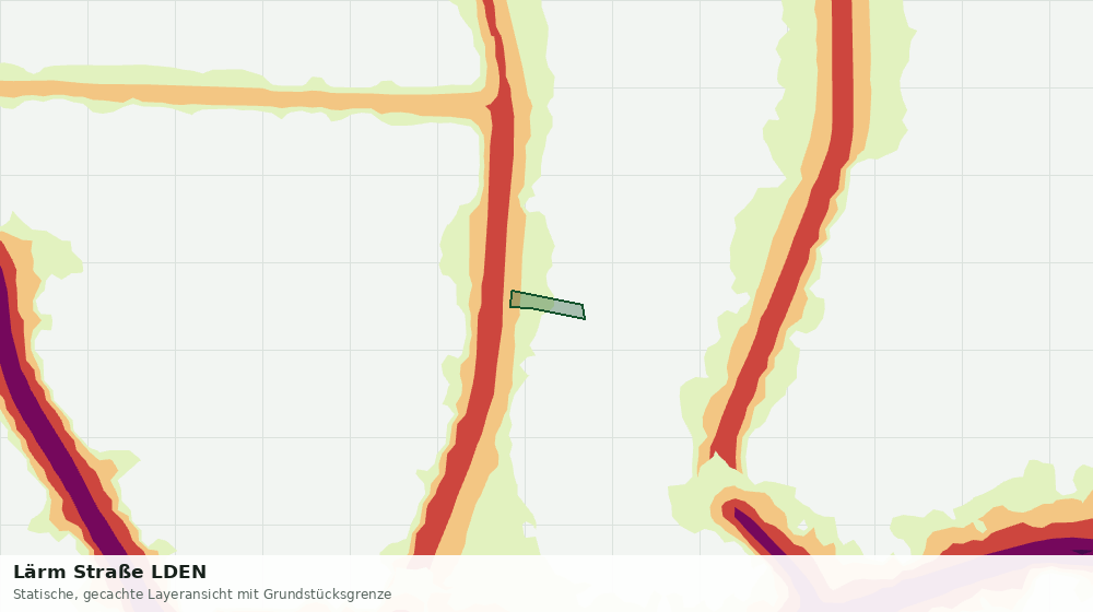 Statische Kartenansicht: Lärm Straße LDEN