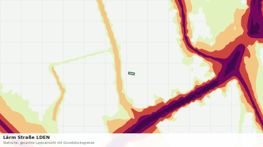 Statische Kartenansicht: Lärm Straße LDEN