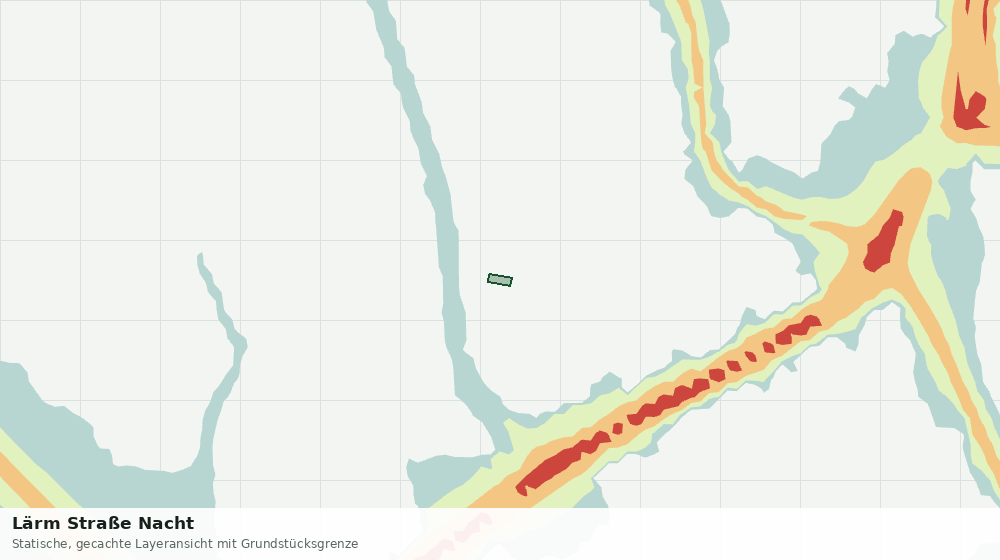 Statische Kartenansicht: Lärm Straße Nacht