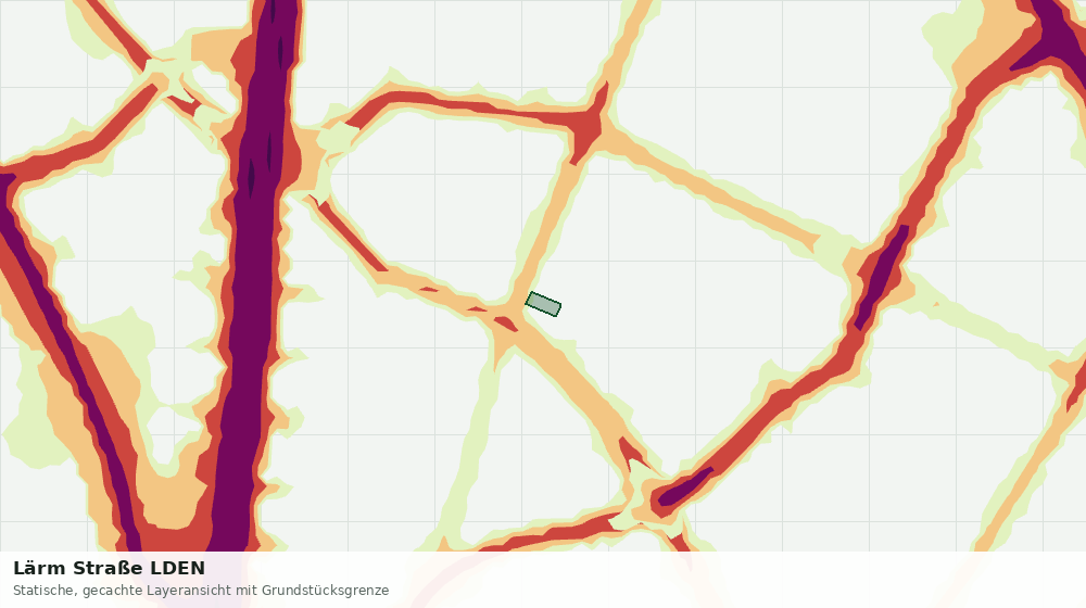 Statische Kartenansicht: Lärm Straße LDEN