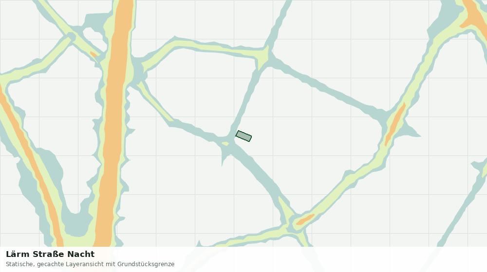 Statische Kartenansicht: Lärm Straße Nacht