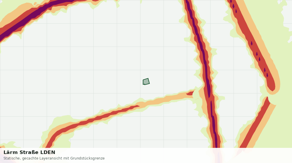 Statische Kartenansicht: Lärm Straße LDEN