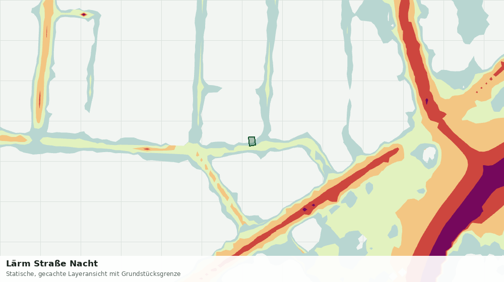 Statische Kartenansicht: Lärm Straße Nacht