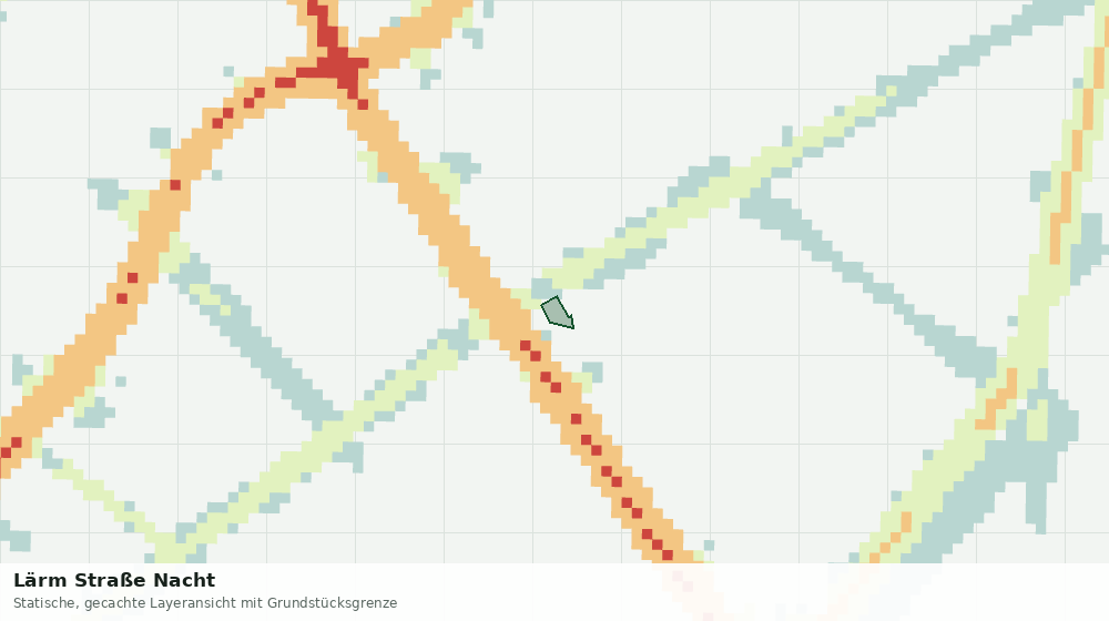 Statische Kartenansicht: Lärm Straße Nacht