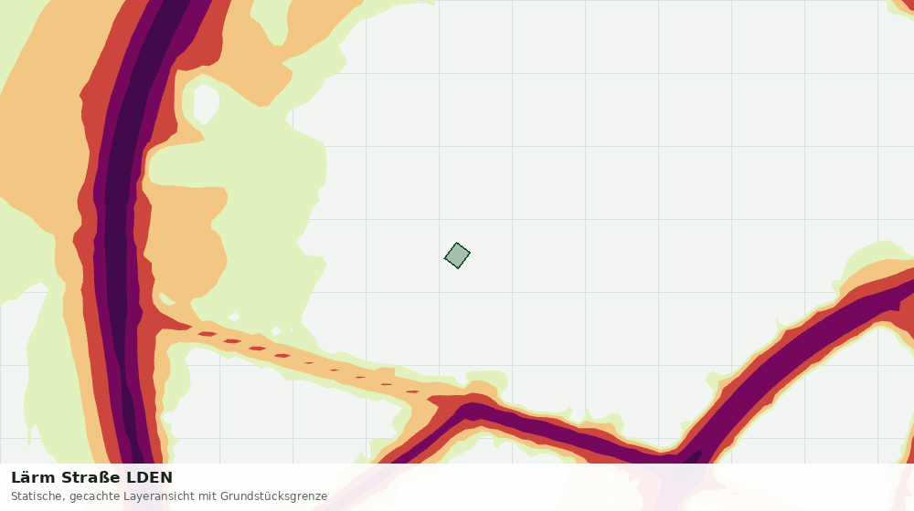 Statische Kartenansicht: Lärm Straße LDEN