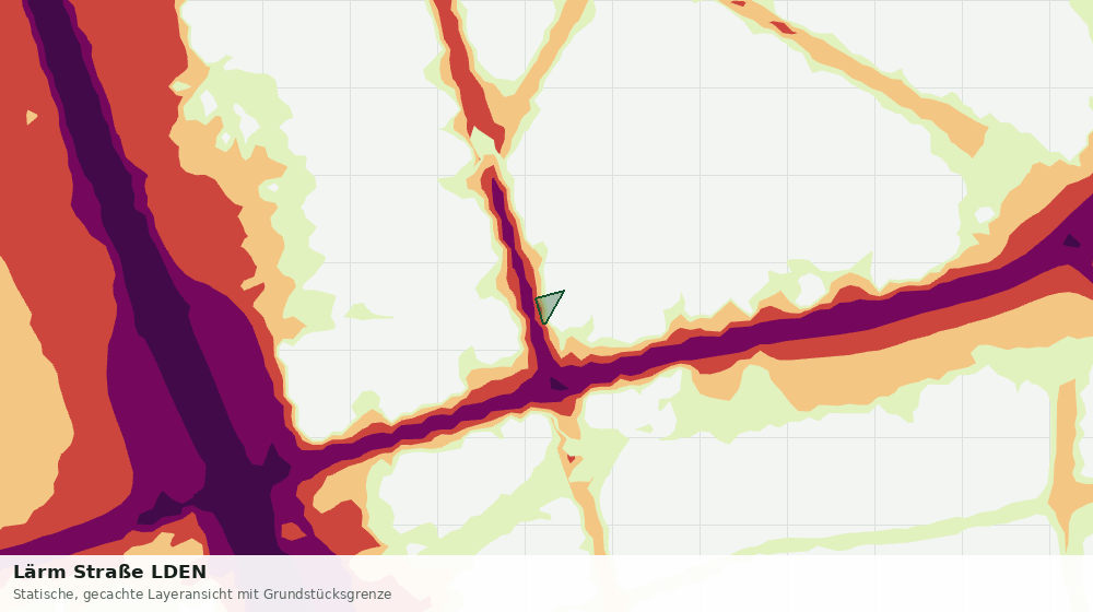 Statische Kartenansicht: Lärm Straße LDEN