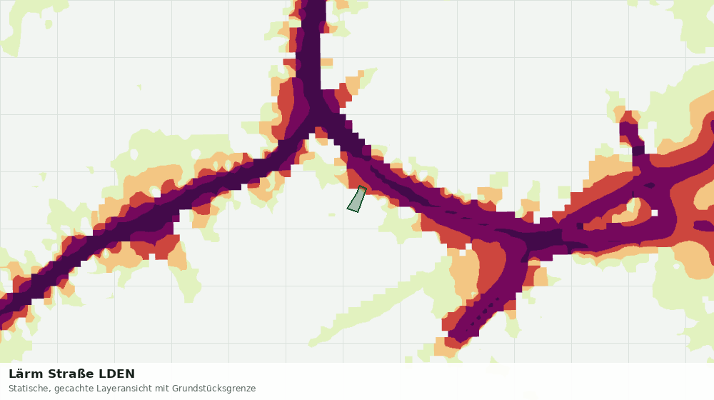 Statische Kartenansicht: Lärm Straße LDEN