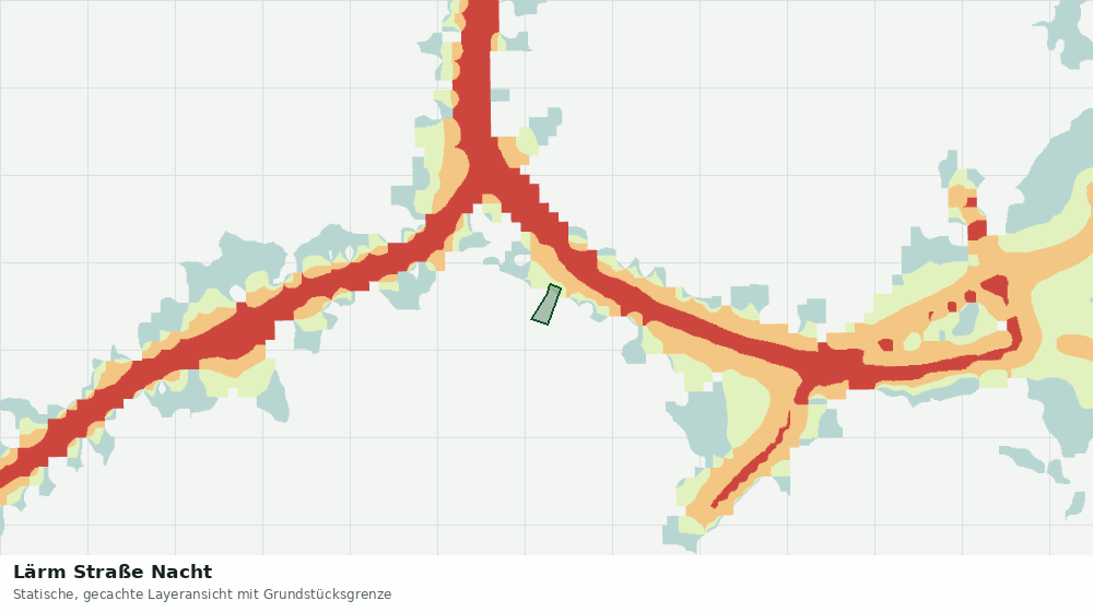 Statische Kartenansicht: Lärm Straße Nacht