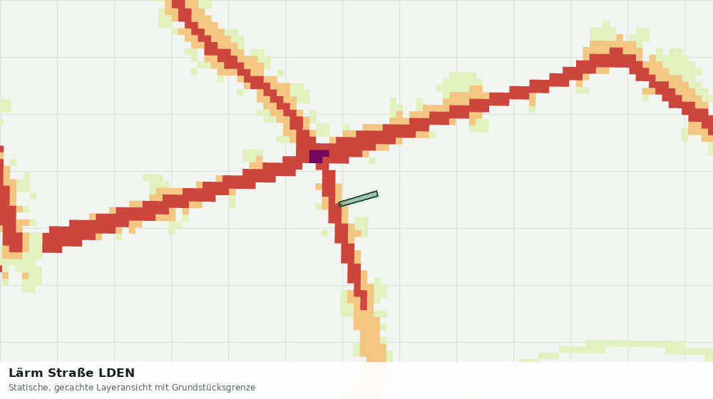 Statische Kartenansicht: Lärm Straße LDEN