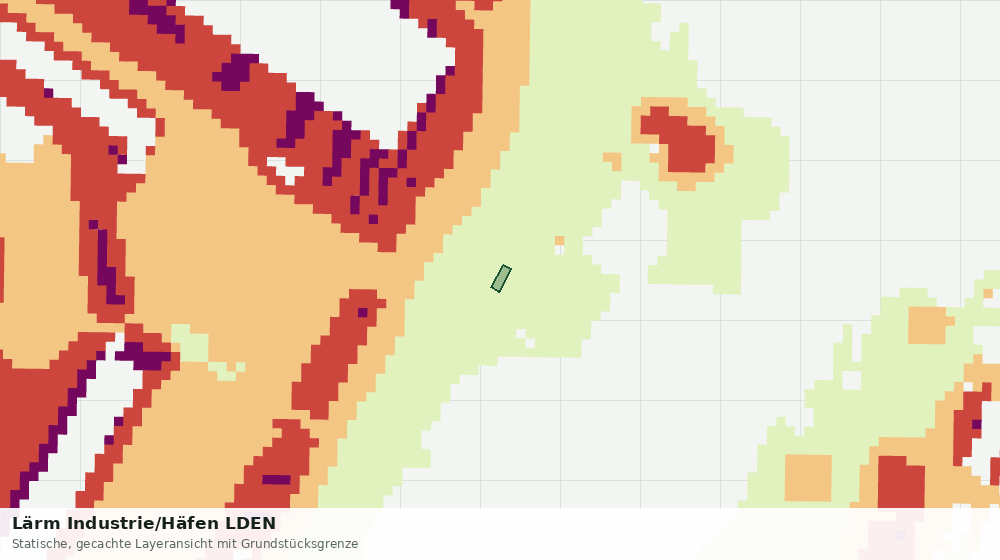 Statische Kartenansicht: Lärm Industrie/Häfen LDEN