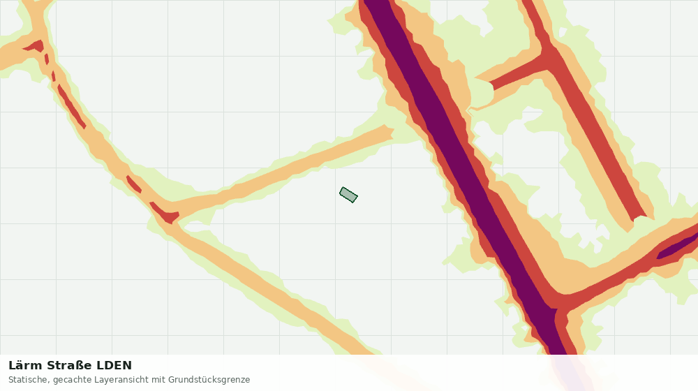 Statische Kartenansicht: Lärm Straße LDEN