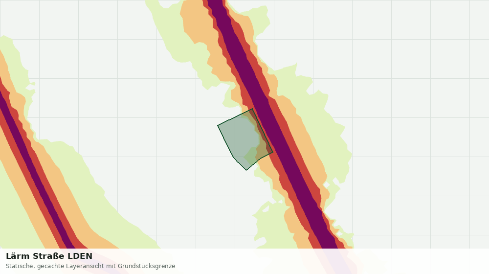 Statische Kartenansicht: Lärm Straße LDEN