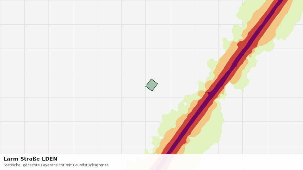 Statische Kartenansicht: Lärm Straße LDEN