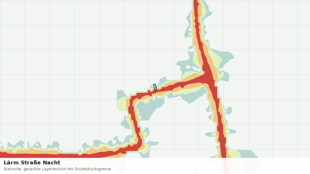 Statische Kartenansicht: Lärm Straße Nacht
