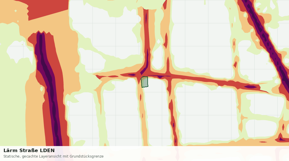 Statische Kartenansicht: Lärm Straße LDEN