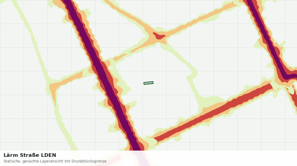 Statische Kartenansicht: Lärm Straße LDEN