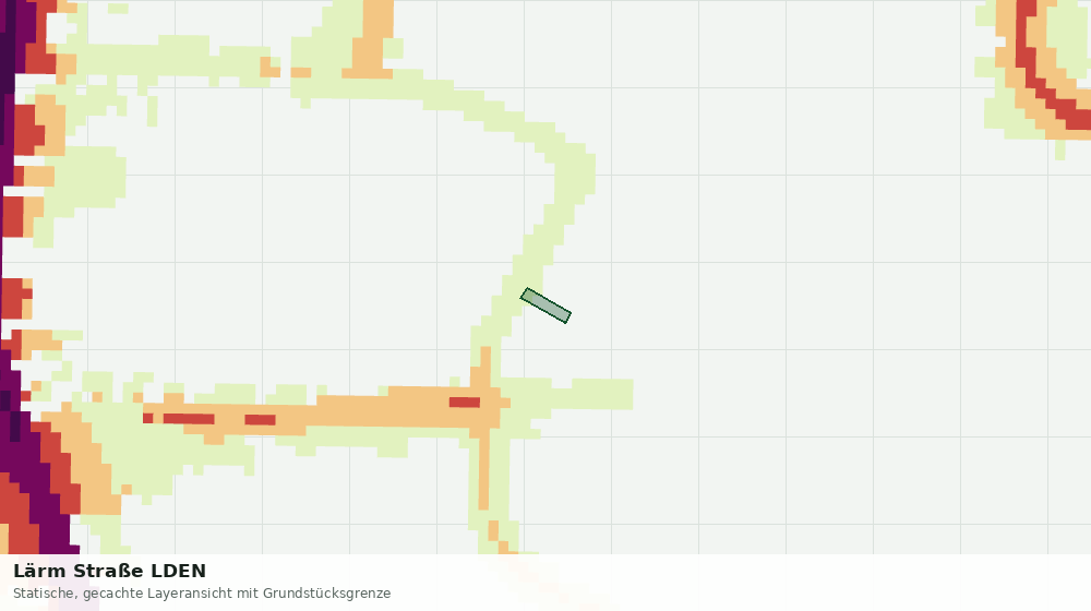 Statische Kartenansicht: Lärm Straße LDEN