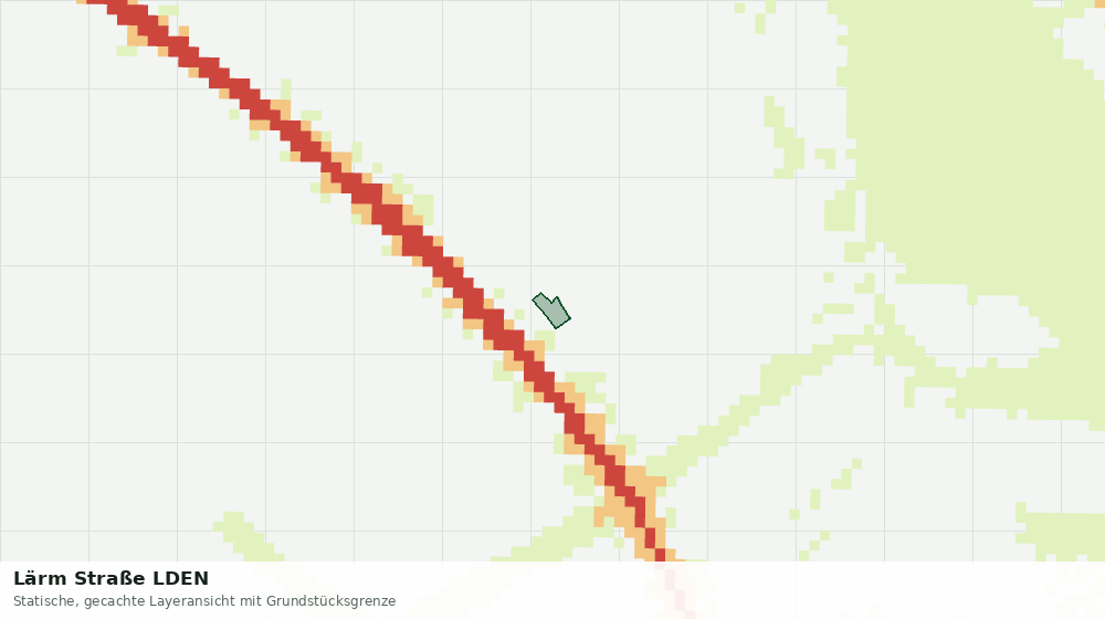 Statische Kartenansicht: Lärm Straße LDEN