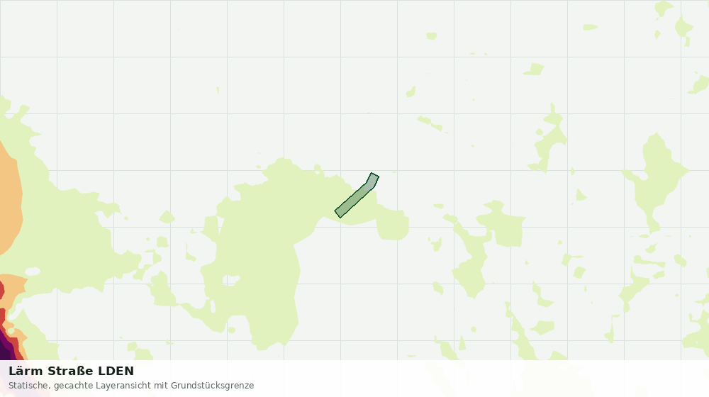 Statische Kartenansicht: Lärm Straße LDEN