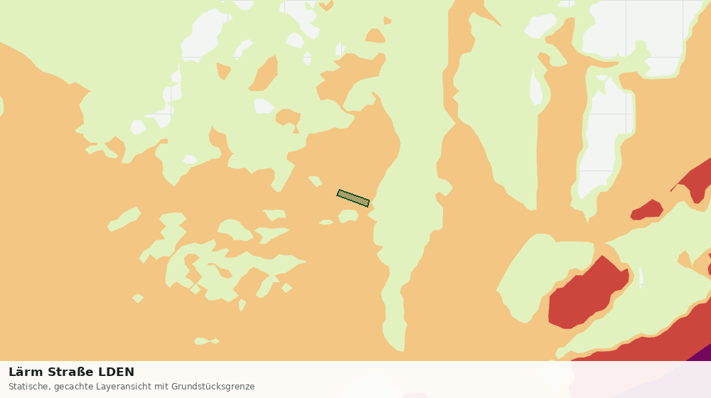 Statische Kartenansicht: Lärm Straße LDEN