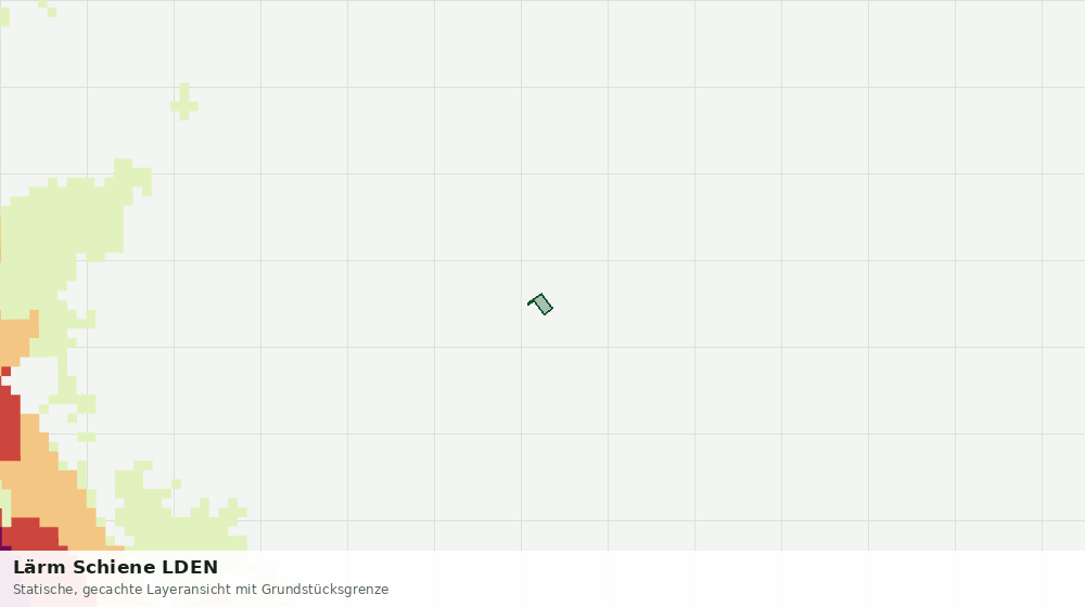 Statische Kartenansicht: Lärm Schiene LDEN