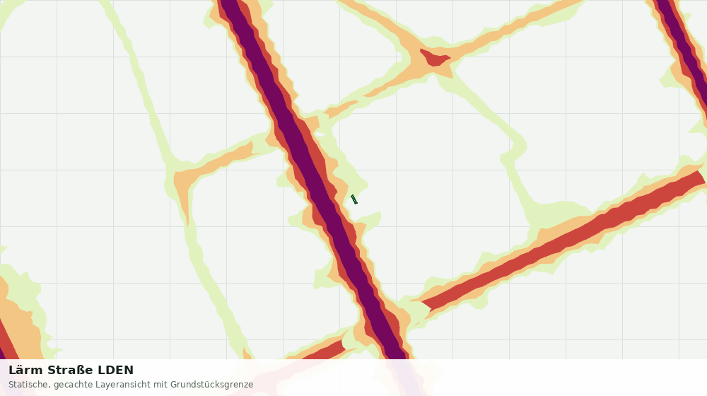 Statische Kartenansicht: Lärm Straße LDEN