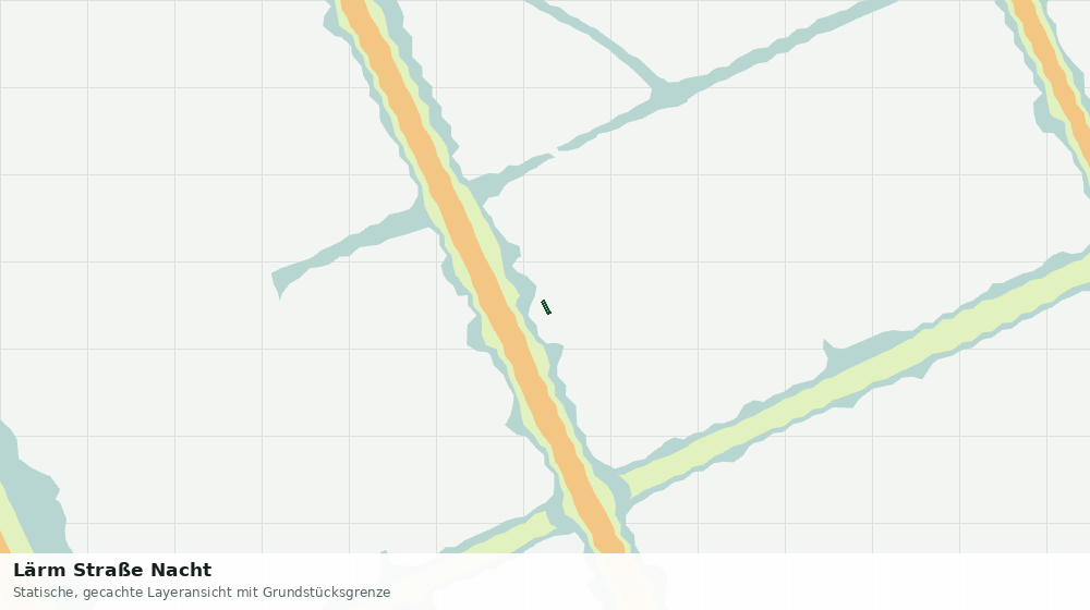 Statische Kartenansicht: Lärm Straße Nacht