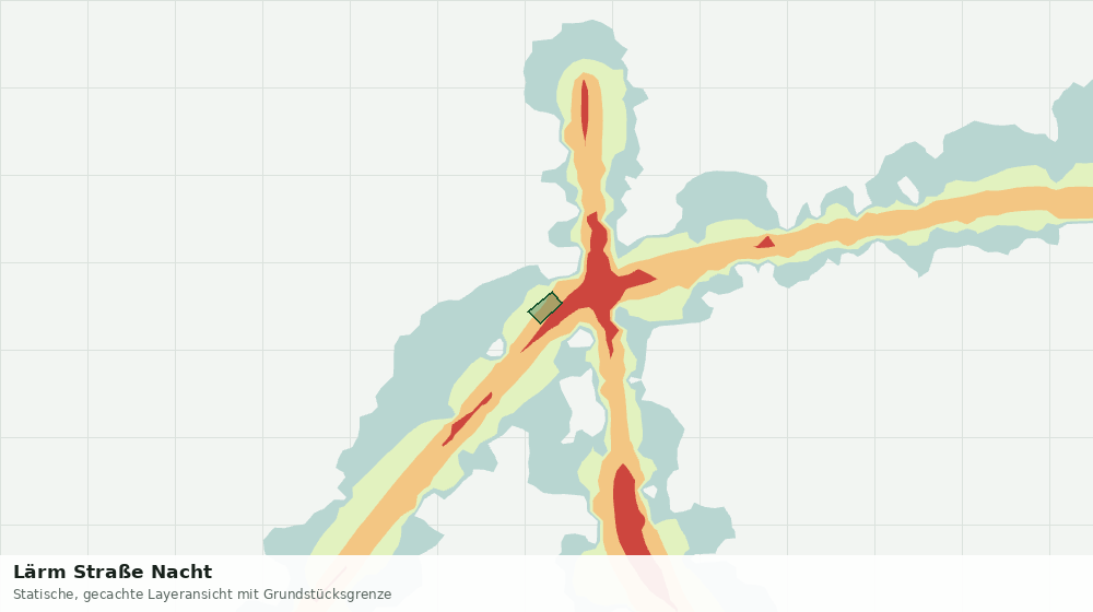 Statische Kartenansicht: Lärm Straße Nacht