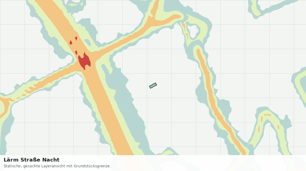 Statische Kartenansicht: Lärm Straße Nacht