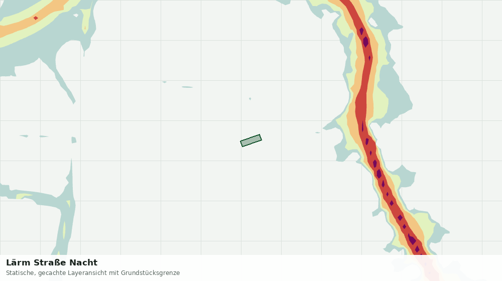 Statische Kartenansicht: Lärm Straße Nacht