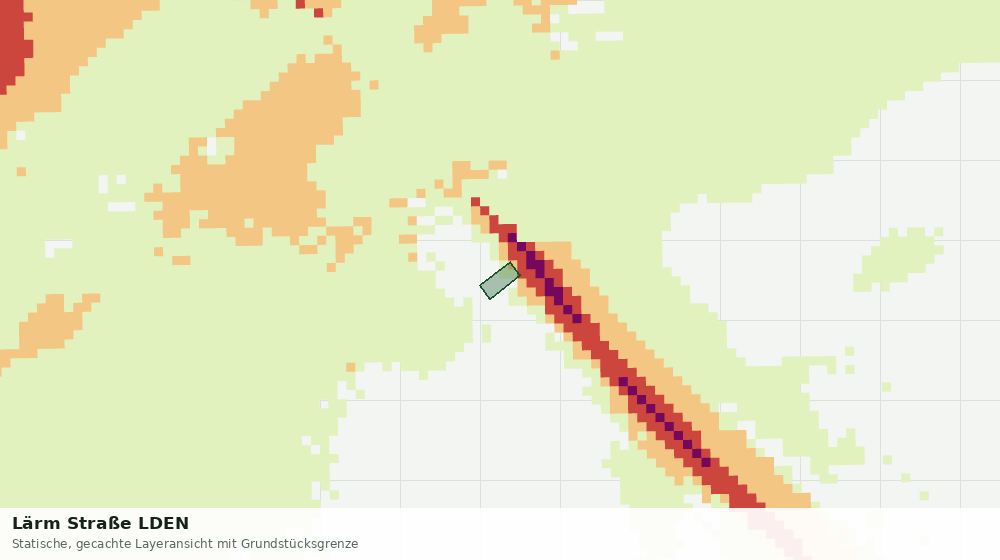 Statische Kartenansicht: Lärm Straße LDEN