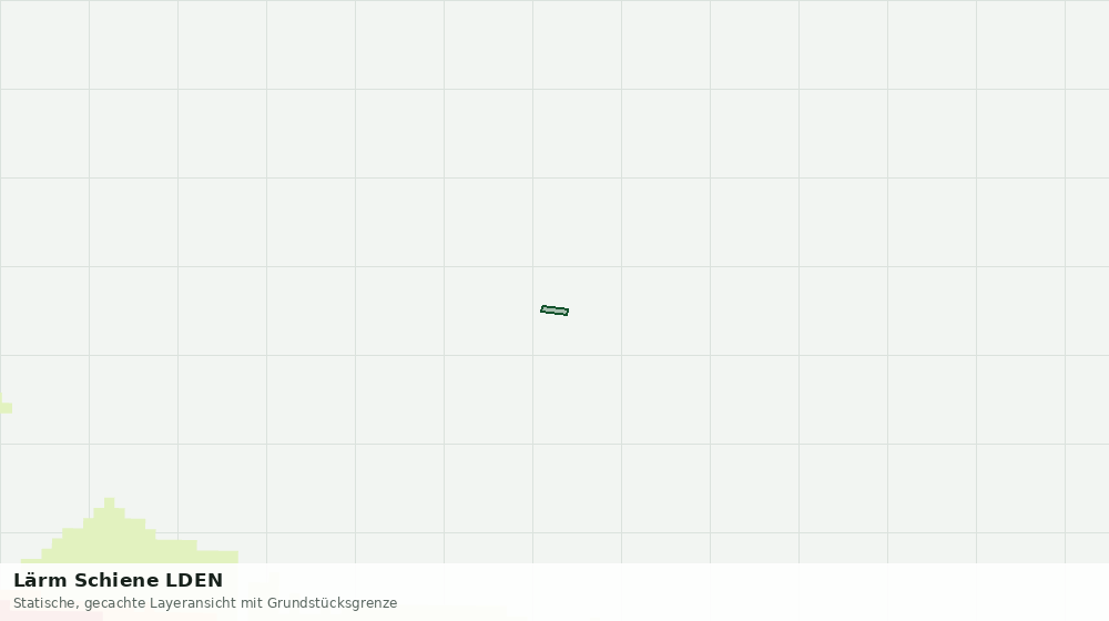 Statische Kartenansicht: Lärm Schiene LDEN