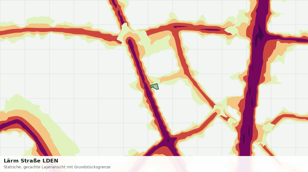 Statische Kartenansicht: Lärm Straße LDEN