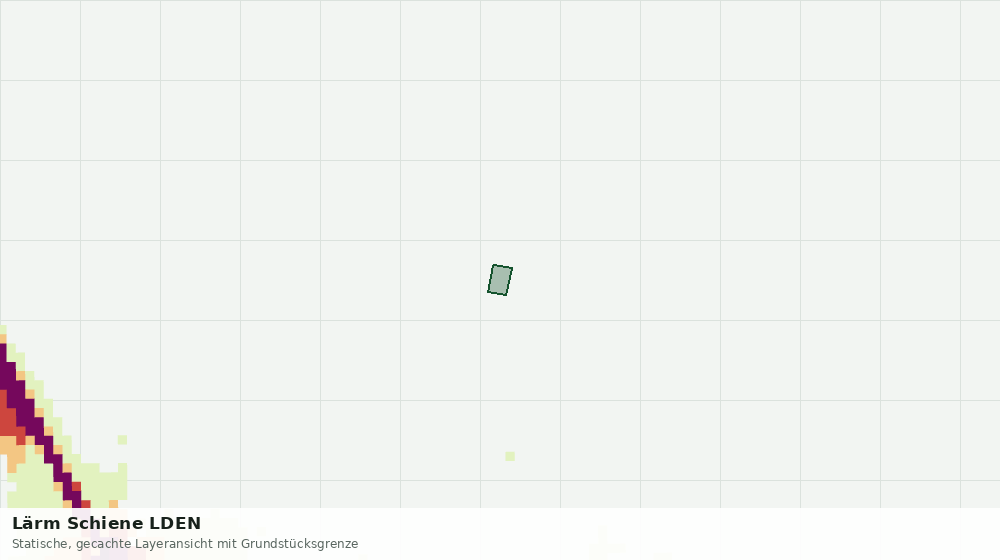 Statische Kartenansicht: Lärm Schiene LDEN