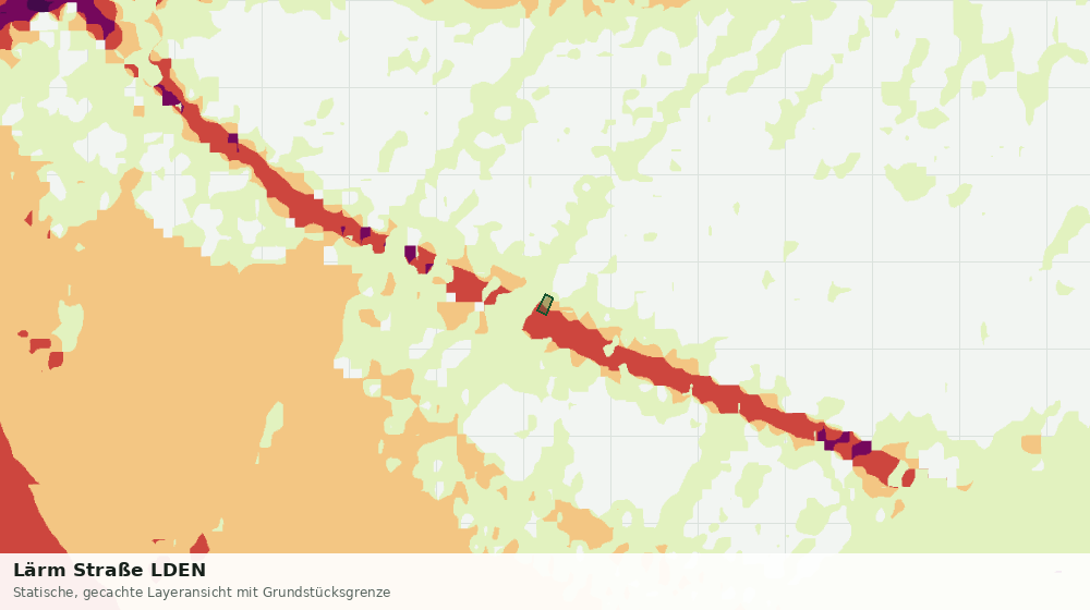 Statische Kartenansicht: Lärm Straße LDEN