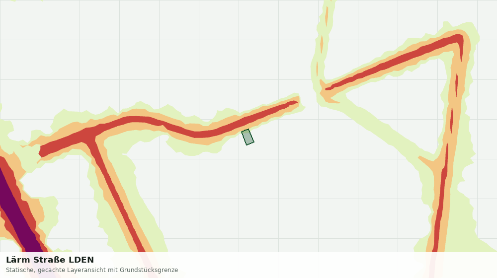Statische Kartenansicht: Lärm Straße LDEN