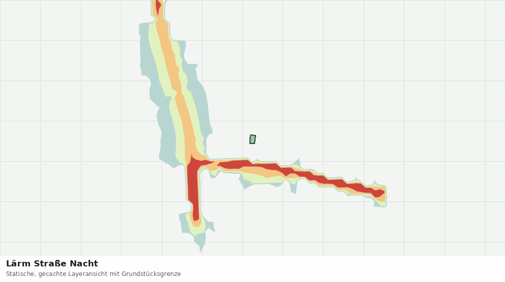 Statische Kartenansicht: Lärm Straße Nacht
