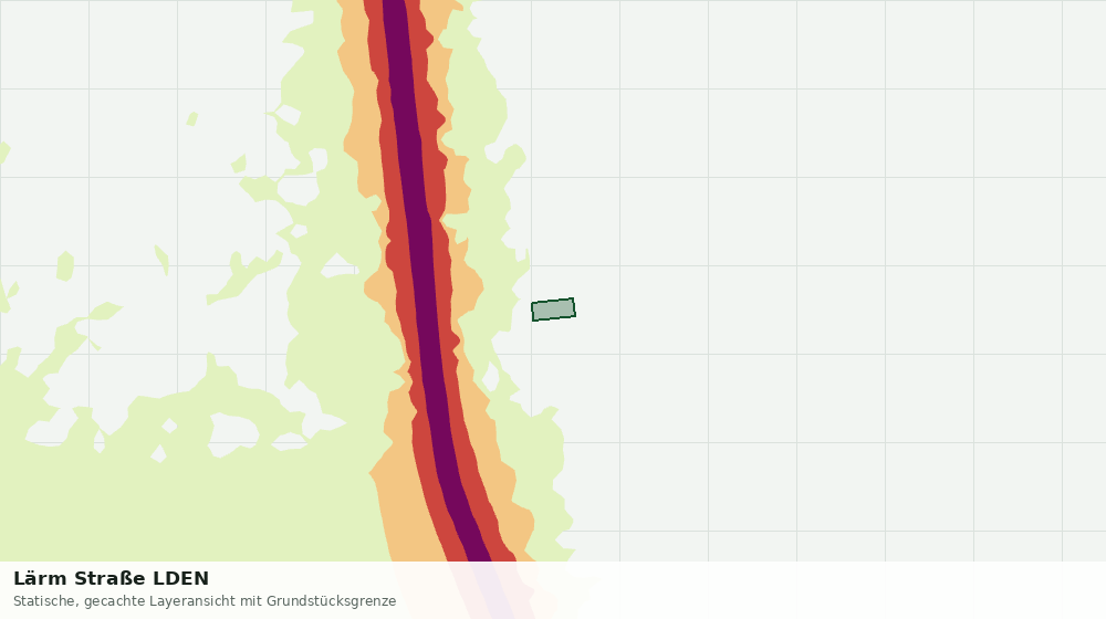 Statische Kartenansicht: Lärm Straße LDEN