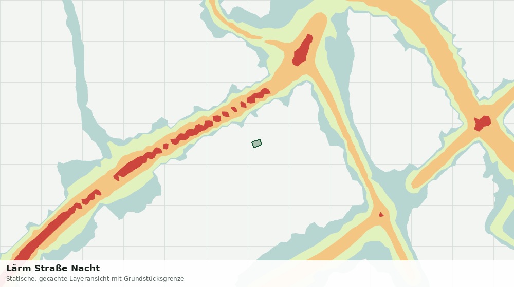 Statische Kartenansicht: Lärm Straße Nacht