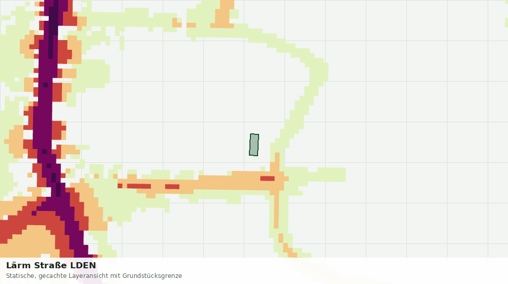 Statische Kartenansicht: Lärm Straße LDEN