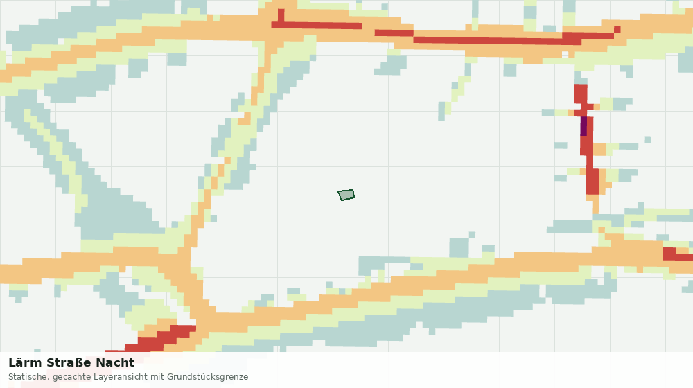 Statische Kartenansicht: Lärm Straße Nacht