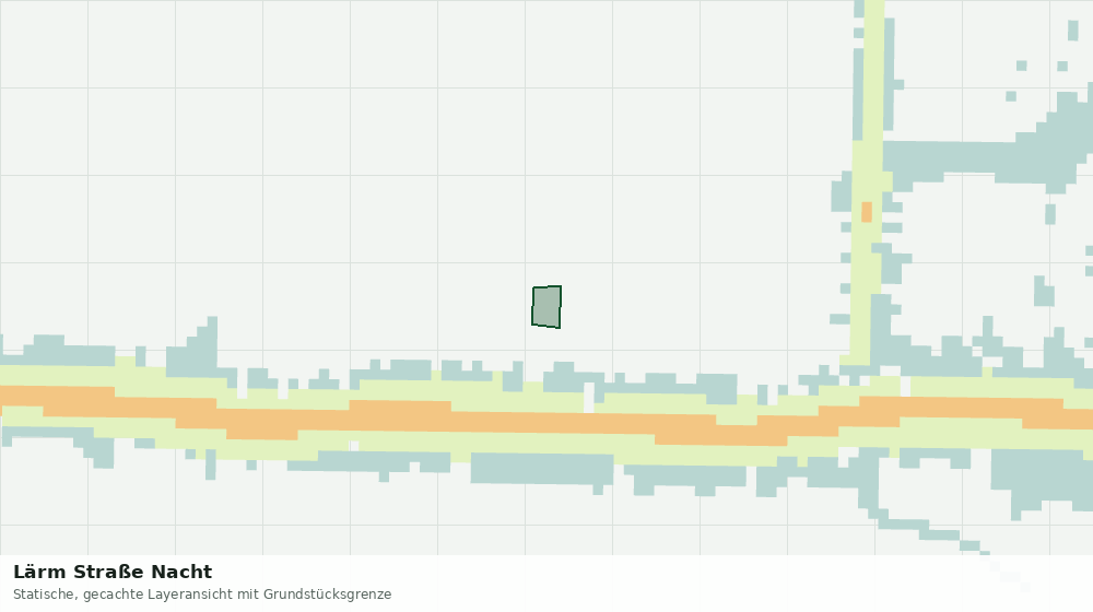 Statische Kartenansicht: Lärm Straße Nacht
