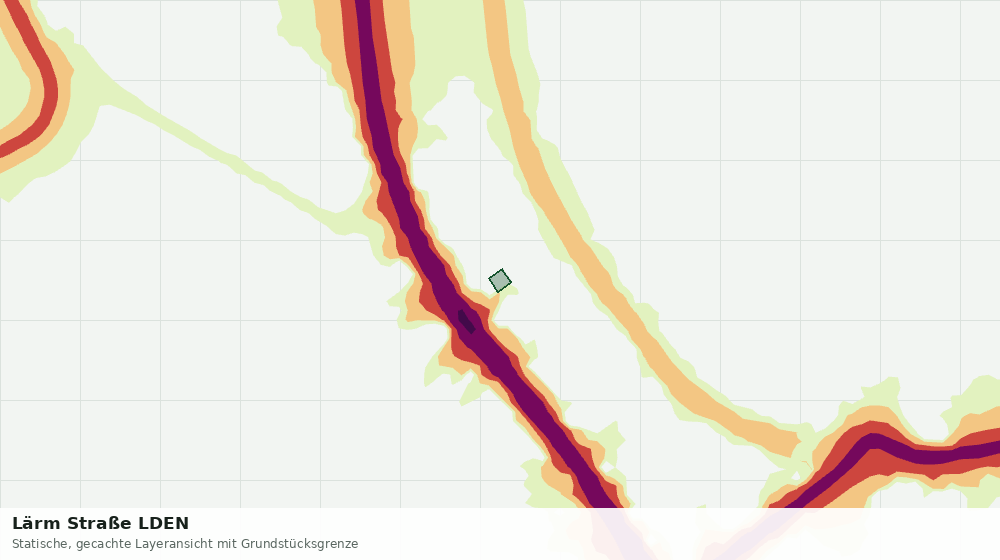 Statische Kartenansicht: Lärm Straße LDEN