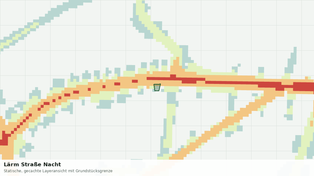 Statische Kartenansicht: Lärm Straße Nacht