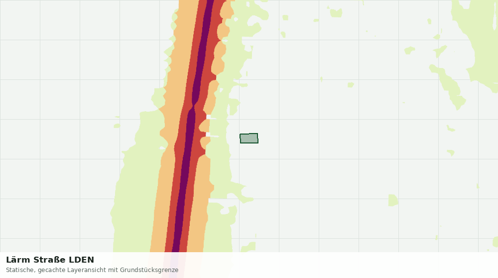 Statische Kartenansicht: Lärm Straße LDEN