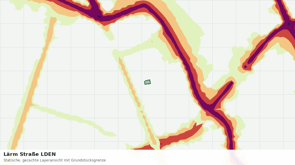 Statische Kartenansicht: Lärm Straße LDEN