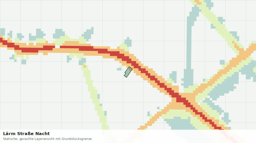 Statische Kartenansicht: Lärm Straße Nacht
