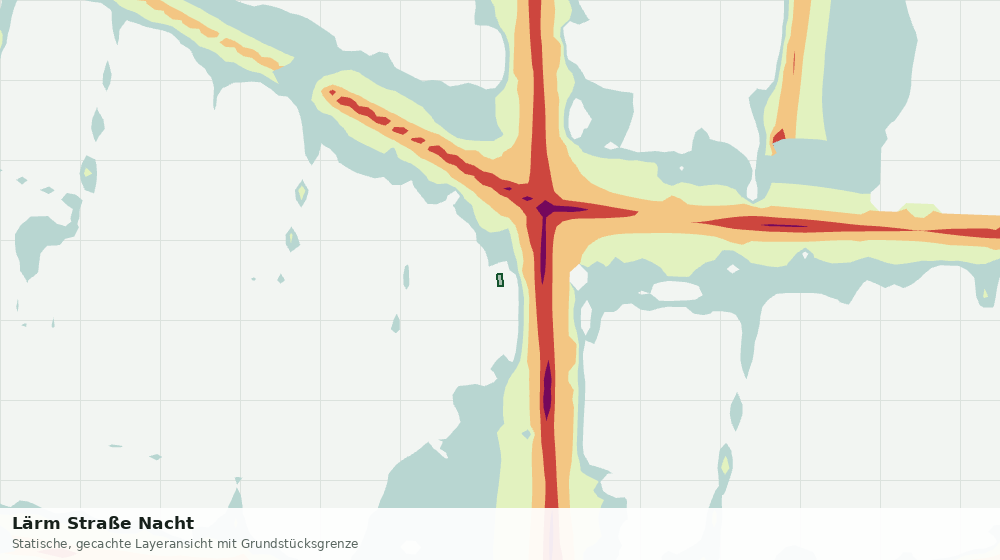 Statische Kartenansicht: Lärm Straße Nacht