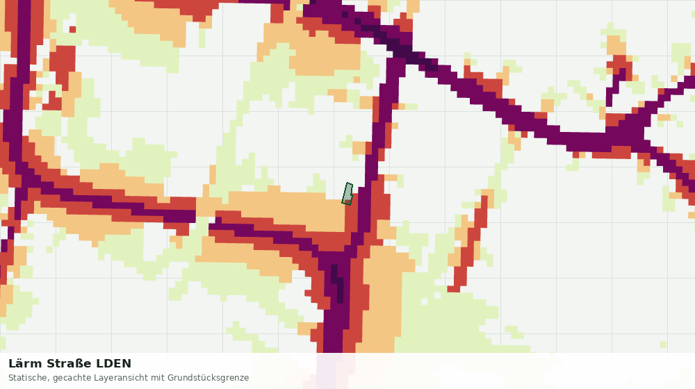 Statische Kartenansicht: Lärm Straße LDEN